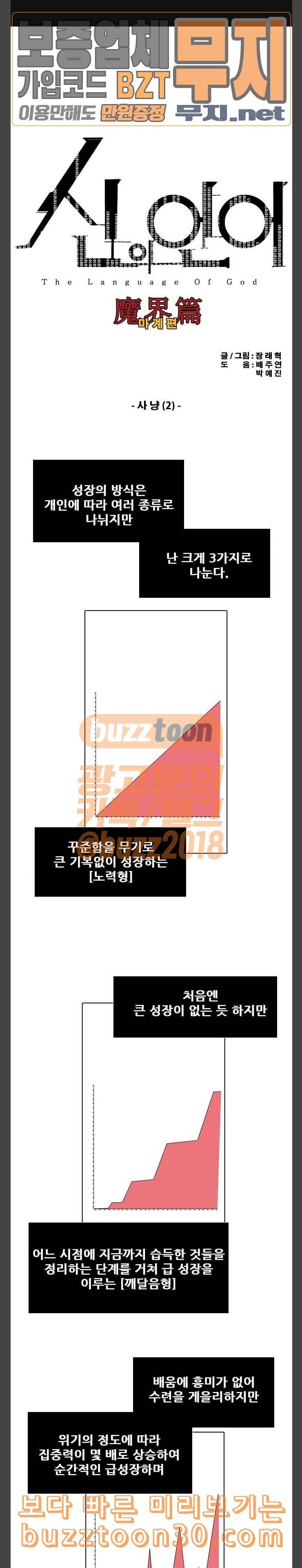 신의 언어 시즌2 100화 사냥 2 1