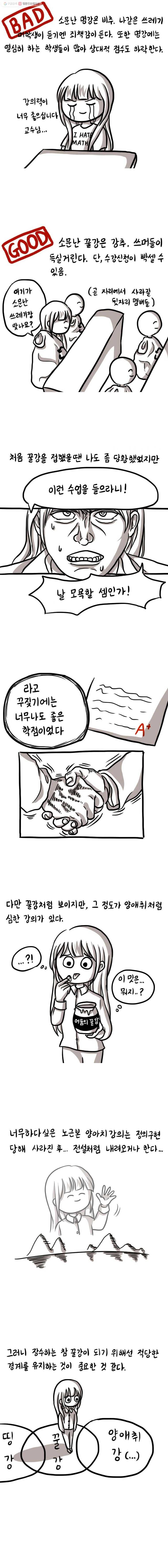 쓰레기 머학생 76화 꿀강 찾는 만화 4