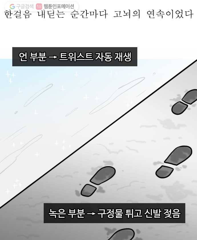 독립일기 62화 눈 온다 12