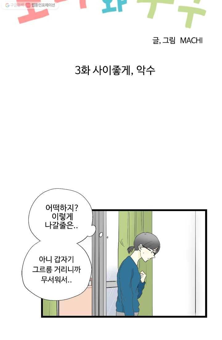 모나와 쿠쿠 3화, 사이좋게, 악수 3