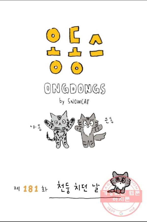 은동은동+옹동스 181화. 천등치던 날 1