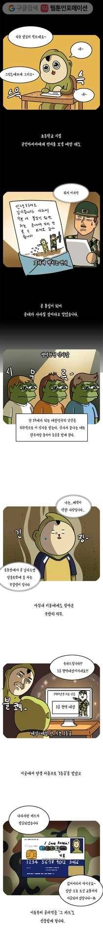 키몽의 호구로운 생활 83화 군입대한 썰 1