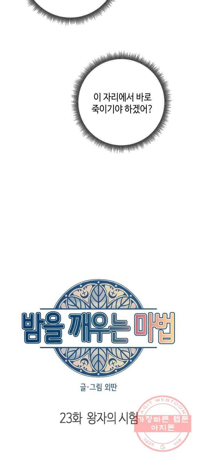 밤을 깨우는 마법 23화 왕자의 시험 23