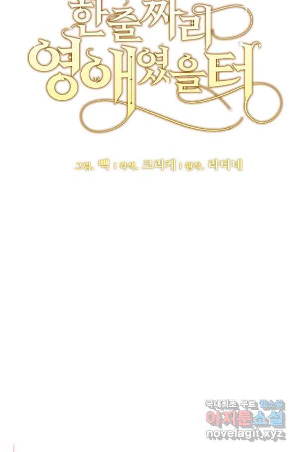 한 줄짜리 영애였을 터 137화 8