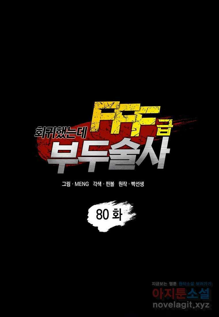 회귀했는데 FFF급 부두술사 80화 1