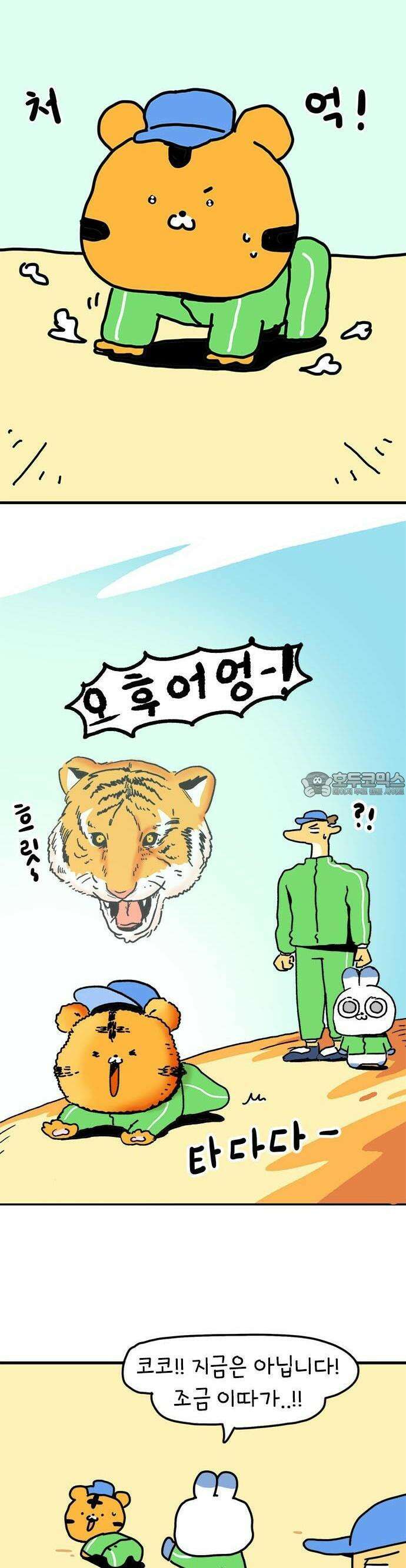 소심한 호랭이 코코 29화 달리기 좋아한다 말해! (4) 완 2