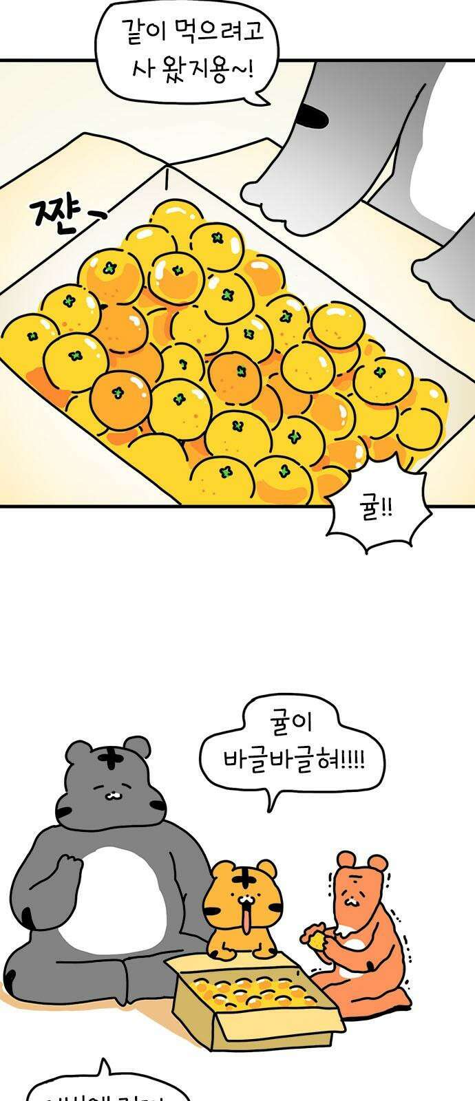 소심한 호랭이 코코 37화 귤껍질 아트 5