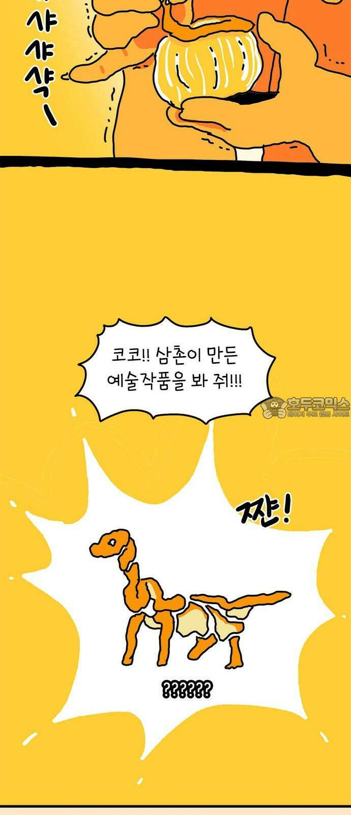 소심한 호랭이 코코 37화 귤껍질 아트 45