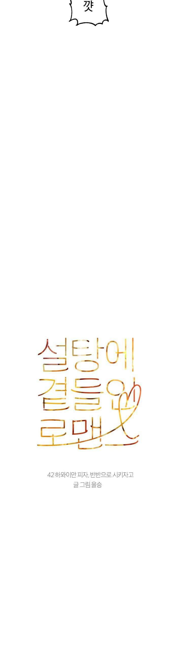 설탕에 곁들인 로맨스 42 하와이안 피자 반반으로 시키자고 16