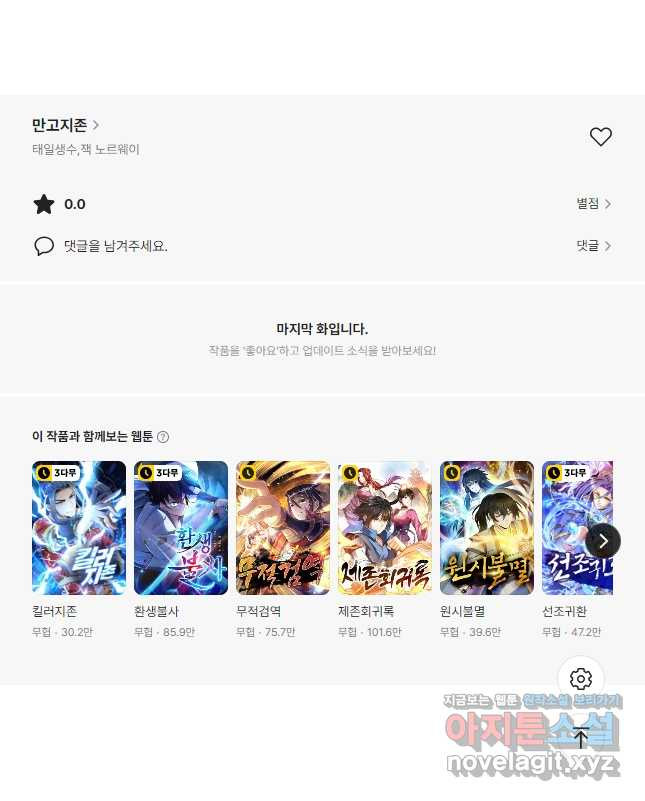 만고지존 250화 44